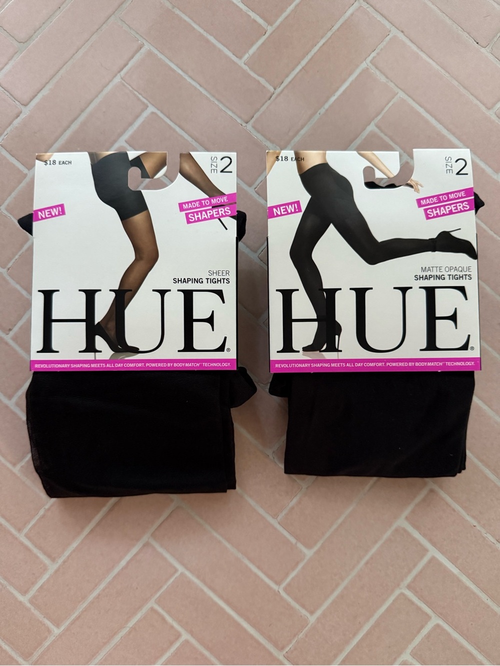 HUE Made to Move Shapers Shaping Tights (2pk) - Size 2
